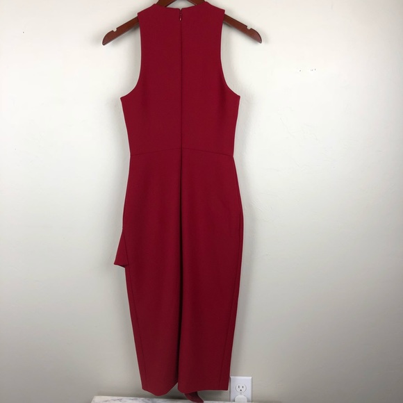 NWT Cinq a Sept red Dress 2 - Picture 4 of 7
